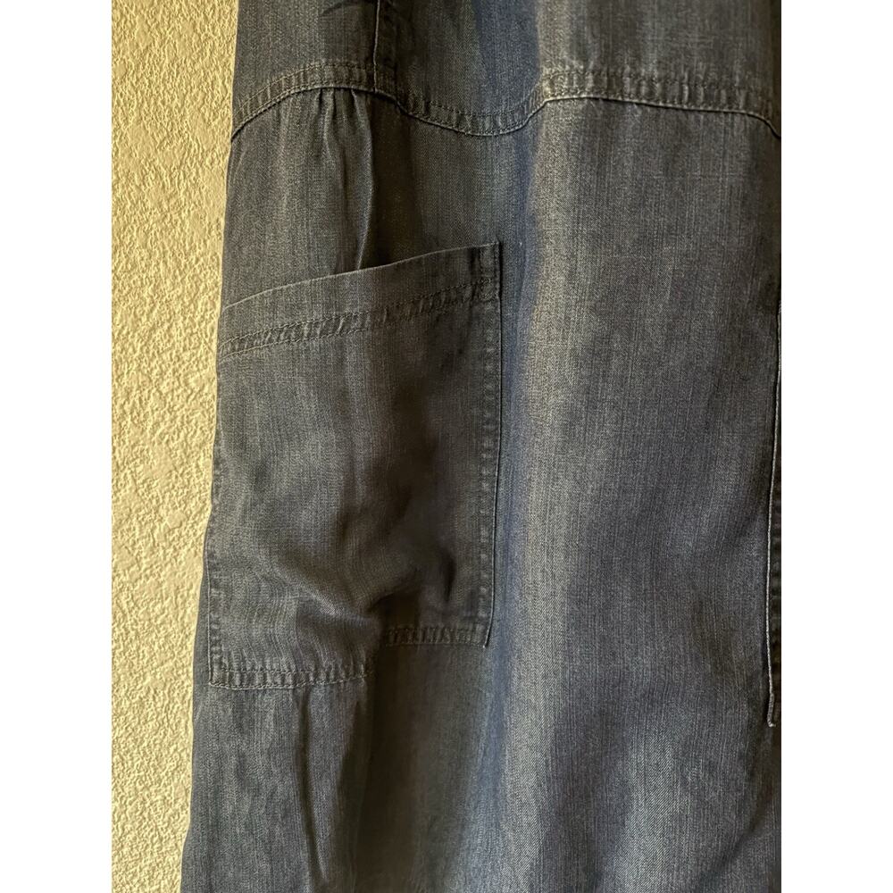 NEW Natural Life Dakota Tie-Back Dress Denim Blue Size Medium NWT Boho Pockets - Picture 5 of 9